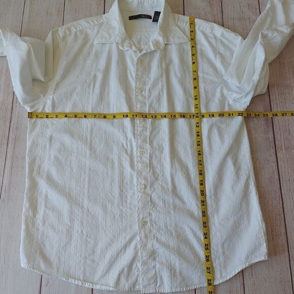 Point X striped white dress shirt sz L - Picture 6 of 8